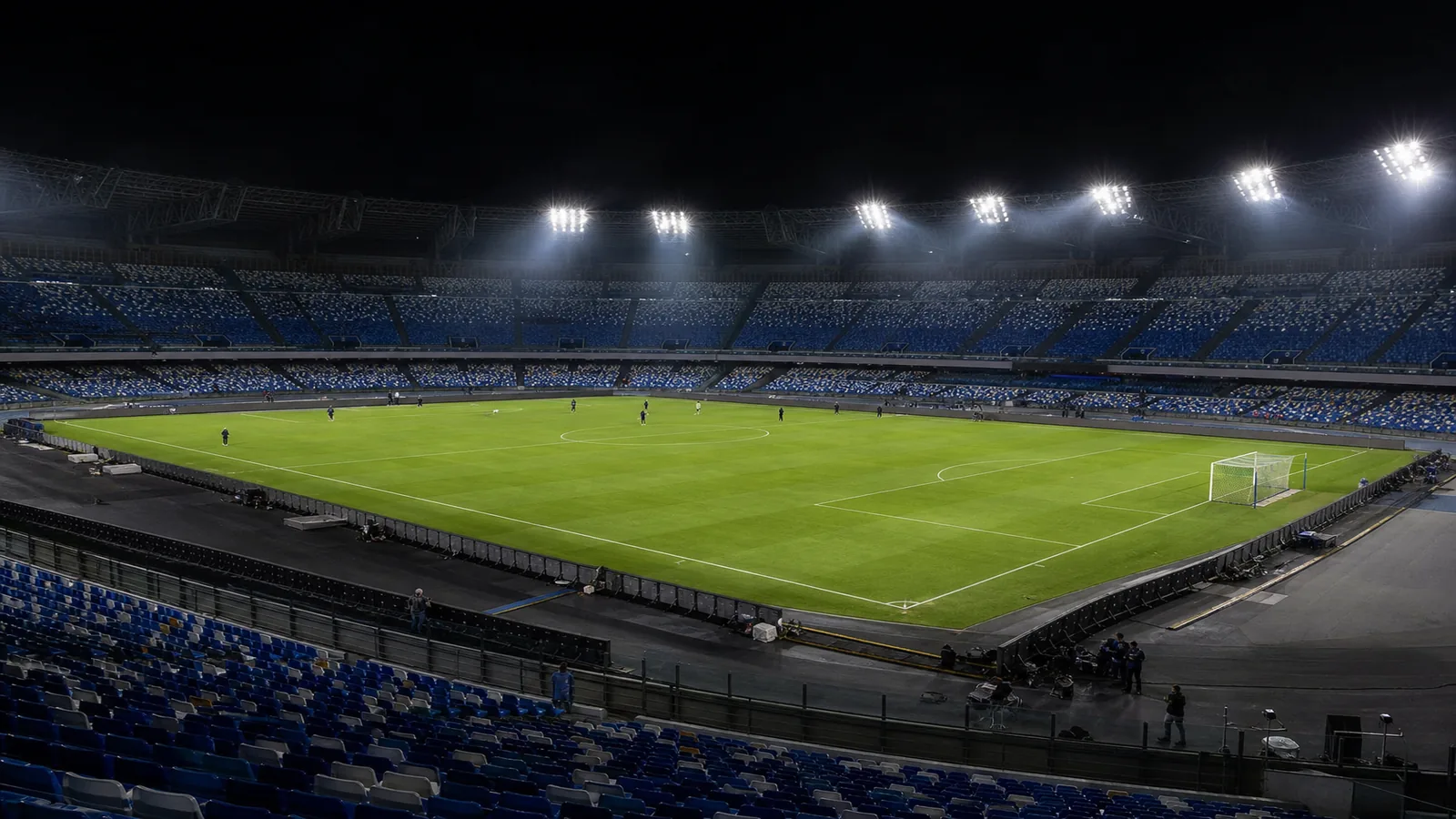 Stade en direct sous les projecteurs